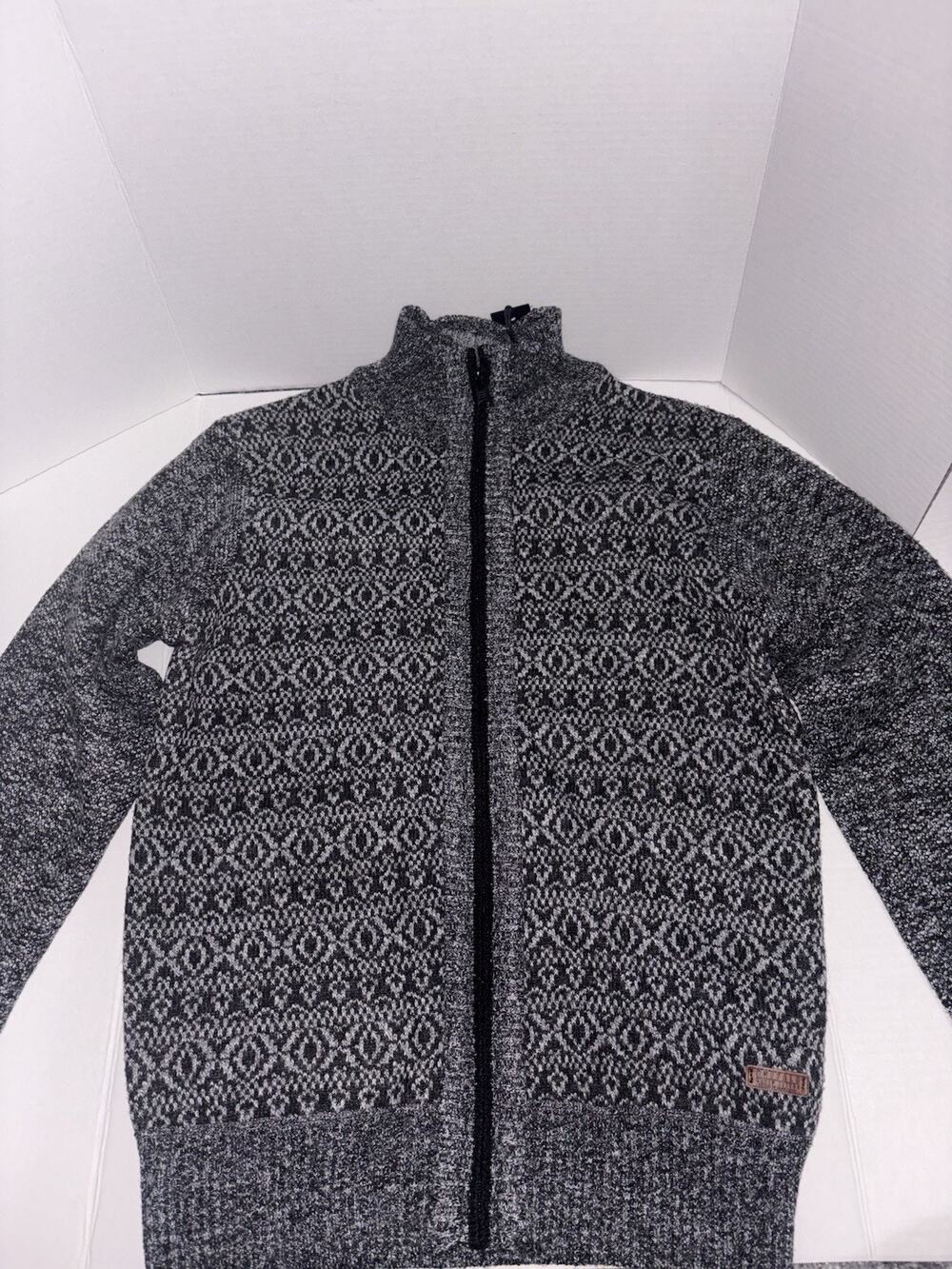 Buffalo David Bitton Knit Zip Up Sweater Men’s Size Small
